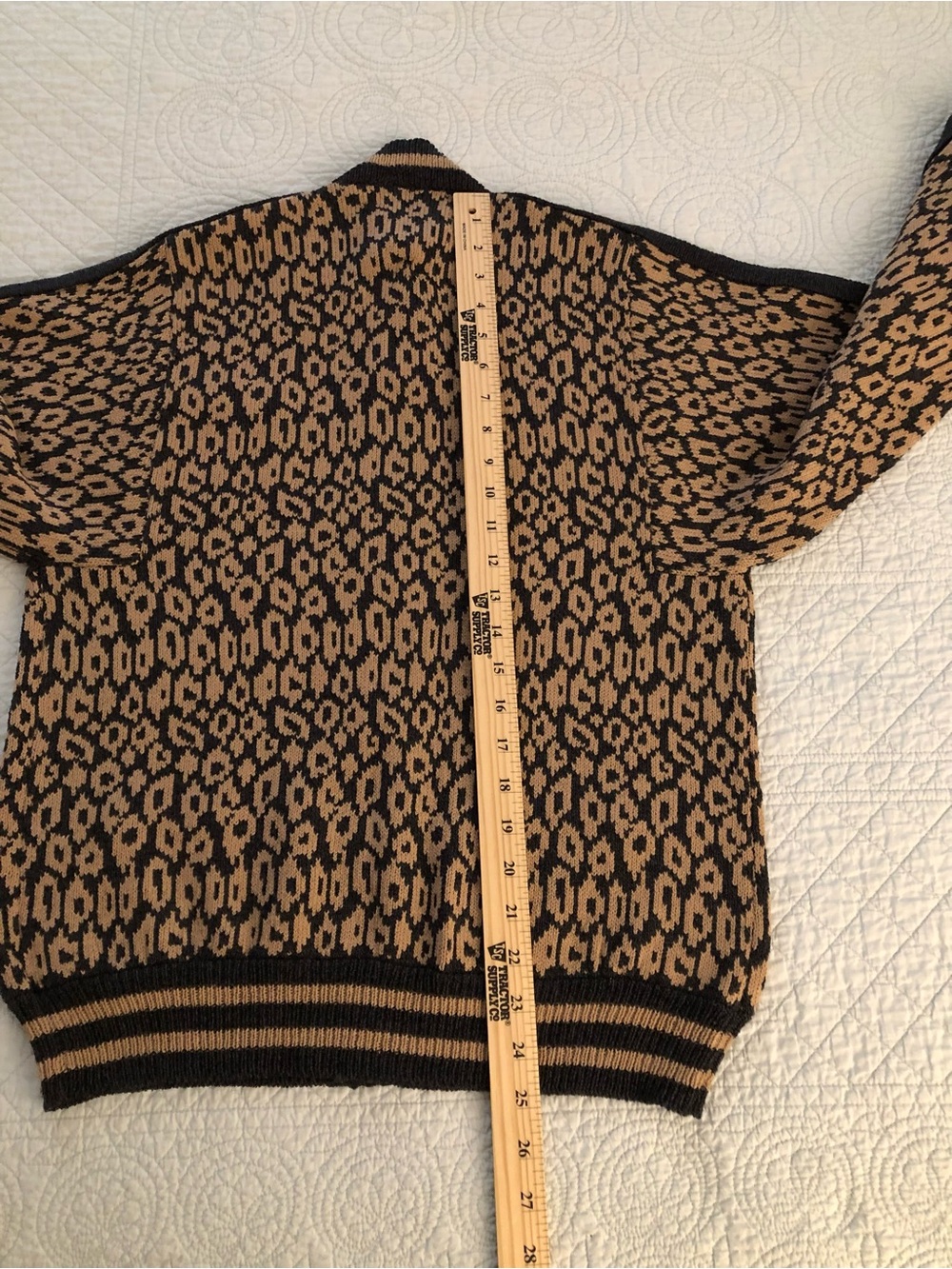 Vintage Don Sayres for Wellmore zip up cardigan sweater. Size small-medium. - Picture 7 of 8